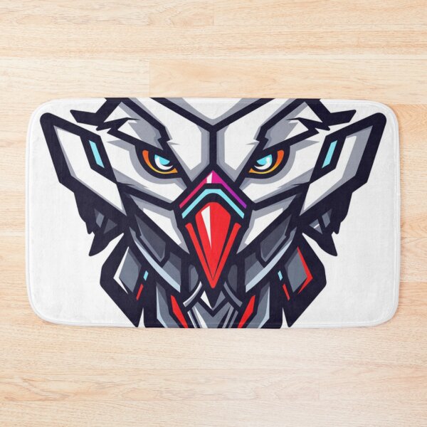 Item preview, cyborg red hawk head gamer for mascot esport logo and icon designed and sold by asep sarifudin.
