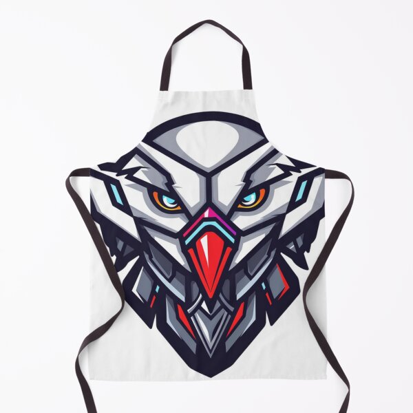 Item preview, cyborg red hawk head gamer for mascot esport logo and icon designed and sold by asep sarifudin.
