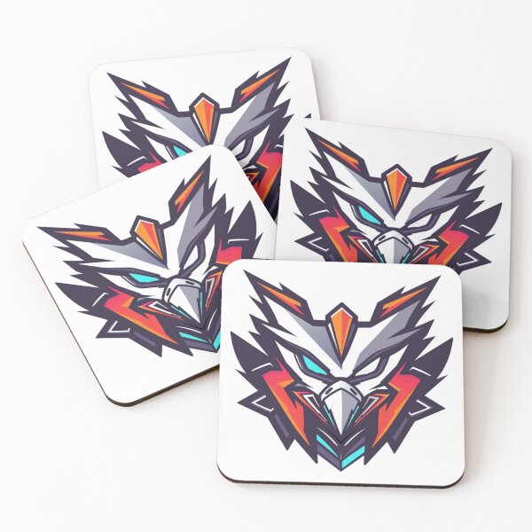 Item preview, cyborg red hawk head gamer for mascot esport logo and icon designed and sold by asep sarifudin.