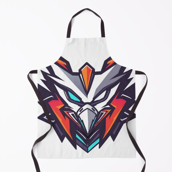 Item preview, cyborg red hawk head gamer for mascot esport logo and icon designed and sold by asep sarifudin.