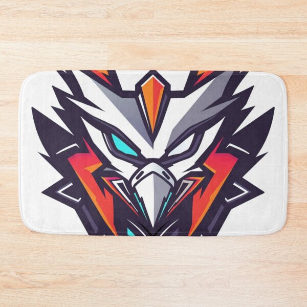 Item preview, cyborg red hawk head gamer for mascot esport logo and icon designed and sold by asep sarifudin.