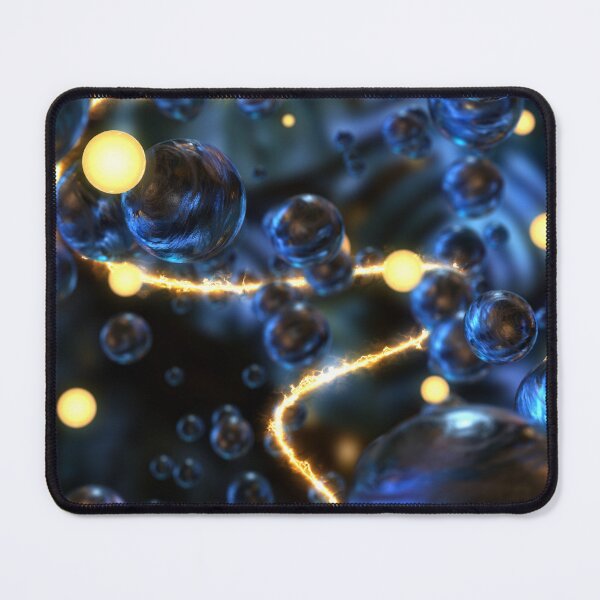 Item preview, Abstract Blue Orange Glass Orbs designed and sold by SuRReal3D.
