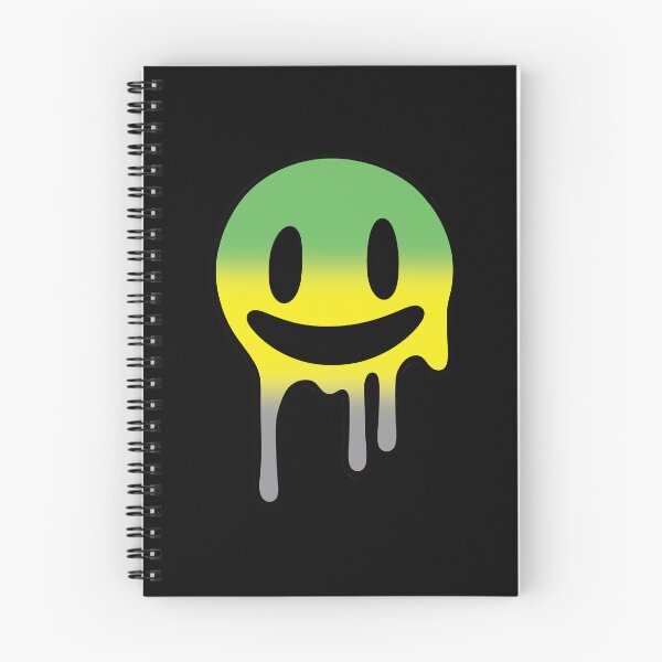 Item preview, Melting Smiley Face Lithromantic Pride Flag Colors, Trippy Drip Rave Lithromantic Design, Pride Festival designed and sold by Travelslightly.