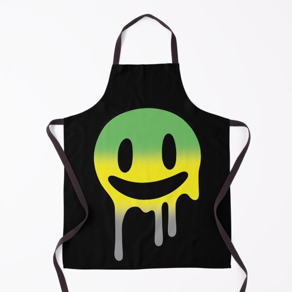 Item preview, Melting Smiley Face Lithromantic Pride Flag Colors, Trippy Drip Rave Lithromantic Design, Pride Festival designed and sold by Travelslightly.