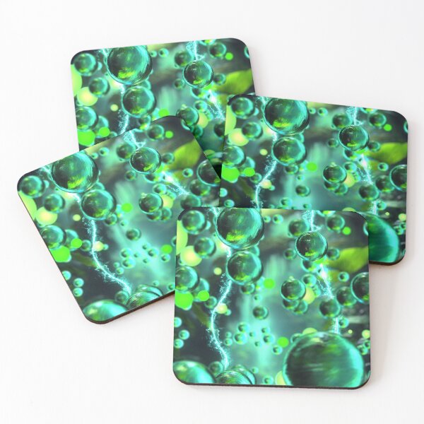Item preview, Abstract Green Glass Orbs designed and sold by SuRReal3D.