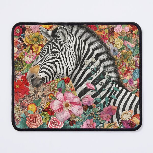 Item preview, "Fashion Collage with Zebra Art" designed and sold by MacroArtHub.
