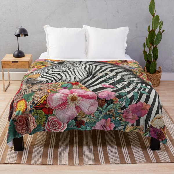 Item preview, "Fashion Collage with Zebra Art" designed and sold by MacroArtHub.