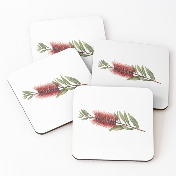 Item preview, Red Australian Floral Botanic Art Watercolour, Callistemon Bottle Brush designed and sold by RachaelCurryArt.