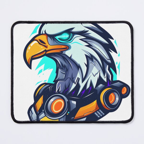 Item preview, cyborg eagle head gamer for mascot esport logo and icon designed and sold by asep sarifudin.