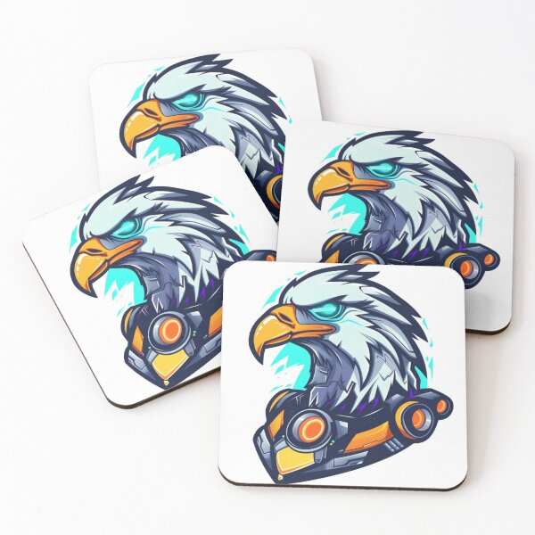 Item preview, cyborg eagle head gamer for mascot esport logo and icon designed and sold by asep sarifudin.