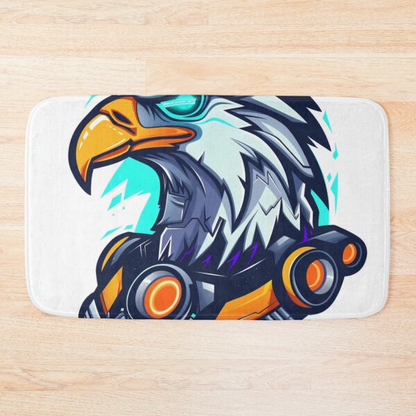 Item preview, cyborg eagle head gamer for mascot esport logo and icon designed and sold by asep sarifudin.