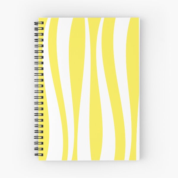 Item preview, Yellow White Wavy Stripes Geometric Pattern designed and sold by CreativeBridge.