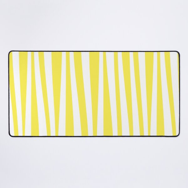 Item preview, Yellow White Wavy Stripes Geometric Pattern designed and sold by CreativeBridge.