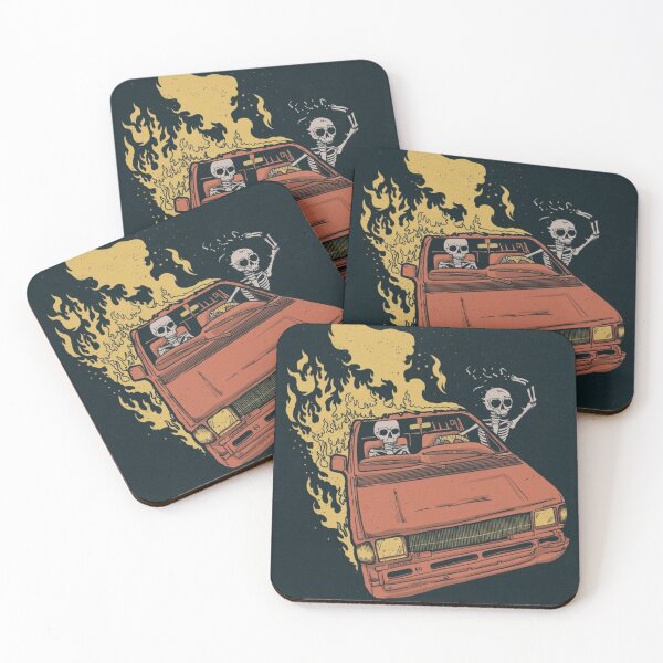 Item preview, Car with 2 Skeleton  designed and sold by nicoletcuchiha.
