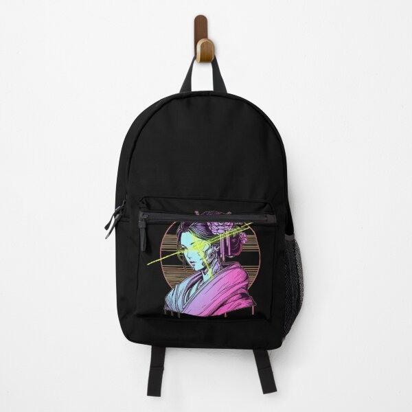 Artikelvorschau, Japanisch Mecha Cyborg Geisha Vaporwave Cybergoth Neon entworfen und verkauft von TomFrontierArt.