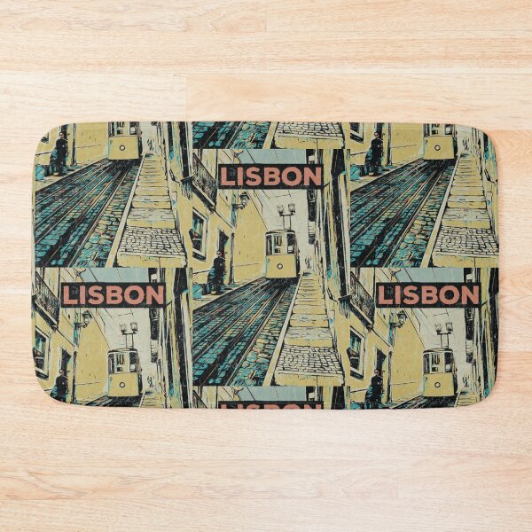 Item preview, Lavra Funicular Elevator Lisbon Illustration, Portugal designed and sold by Lemomo-artworks.
