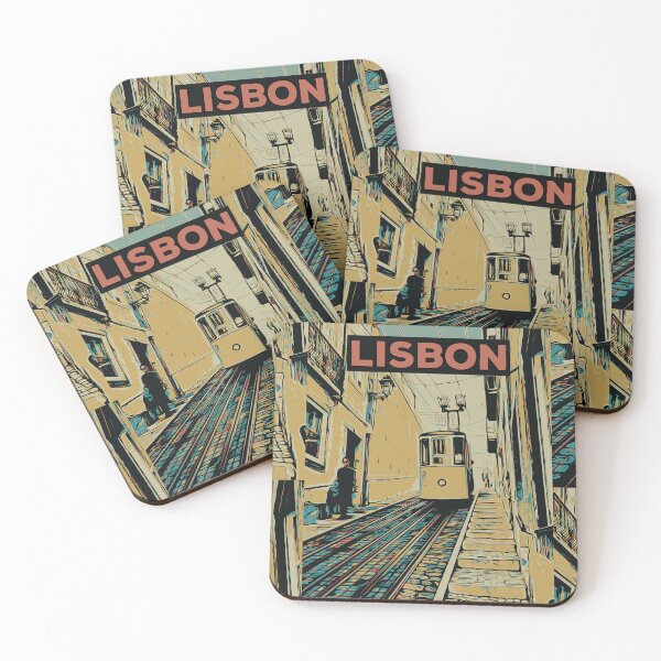 Item preview, Lavra Funicular Elevator Lisbon Illustration, Portugal designed and sold by Lemomo-artworks.