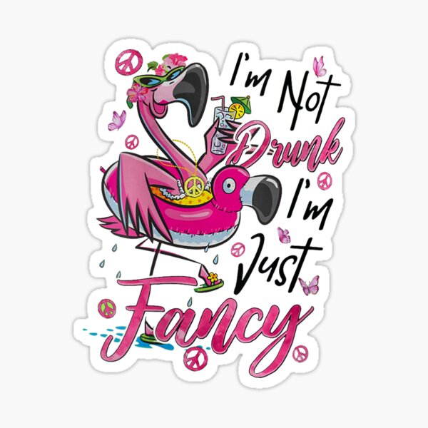 Artikel-Vorschau von Ich bin nicht betrunken, ich bin nur ein schickes Flamingo-Shirt für Frauen, Trinkgeschenk, designt und verkauft von jelee-jelee.