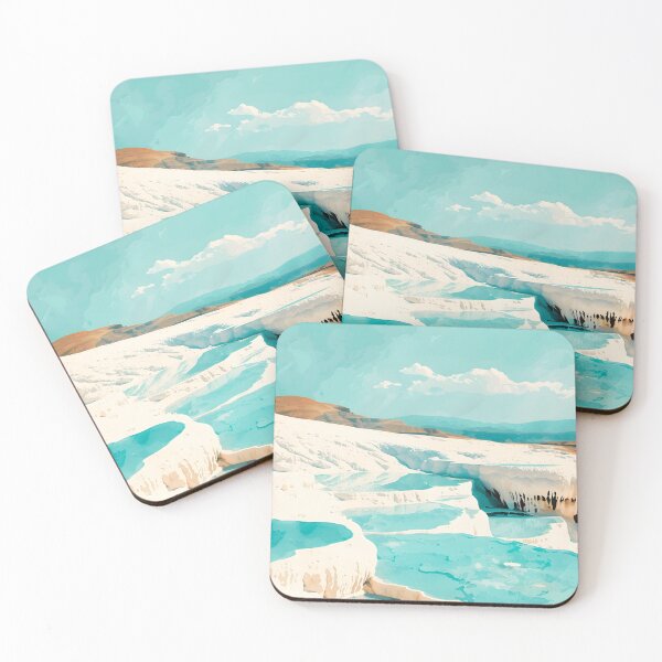 Item preview, Pamukkale Vintage Poster designed and sold by taniasofia.