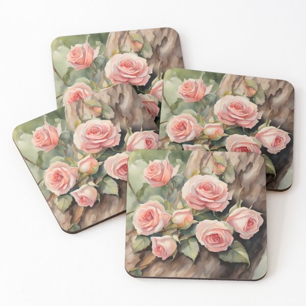 Item preview, Tree and Pink Roses designed and sold by CalmnessbyChoice.