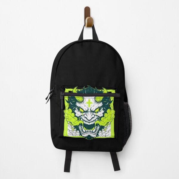 Item preview, Oni Yokai Hannya Ogre Green Neon designed and sold by TomFrontierArt.