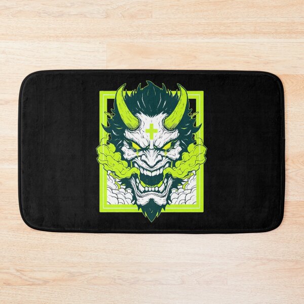 Item preview, Oni Yokai Hannya Ogre Green Neon designed and sold by TomFrontierArt.
