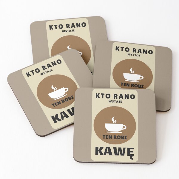 Item preview, Kto Rano Wstaje, Ten Robi Kawę designed and sold by Anniko Art Studio.
