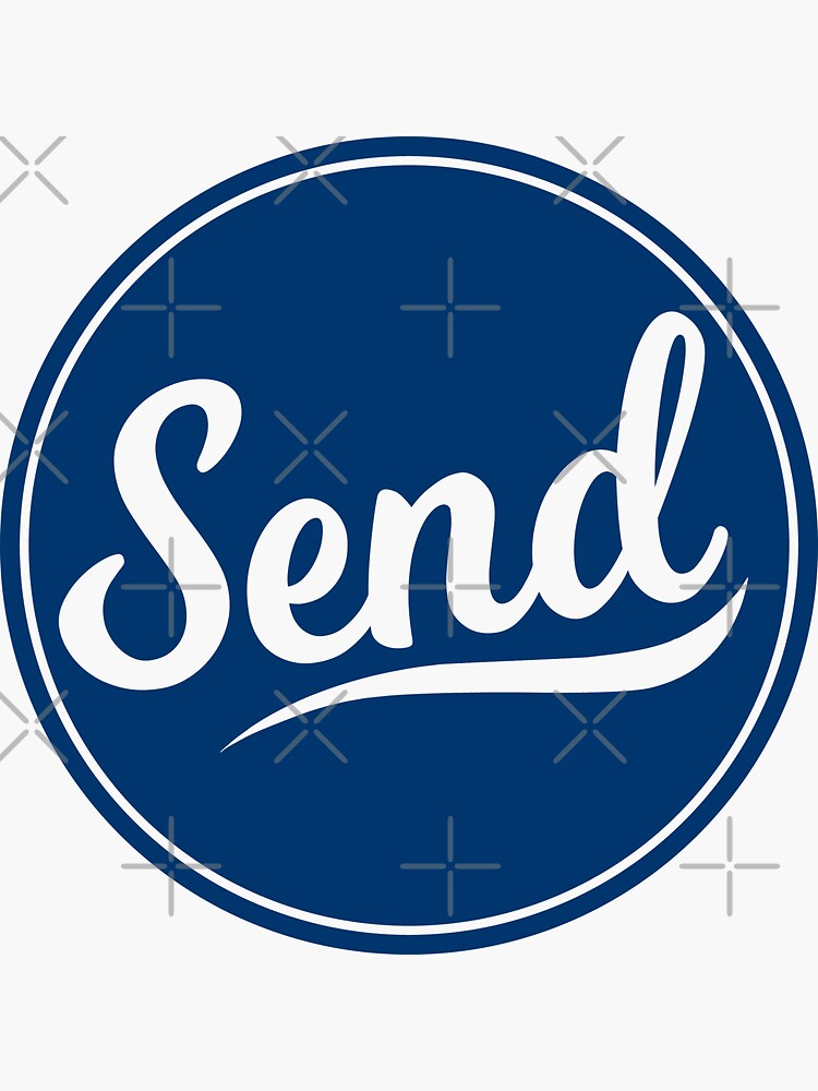 "Send Logo" Sticker for Sale by esskay | Redbubble