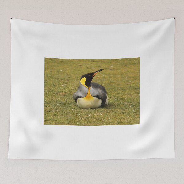 Item preview, King Penguin Laying in Grass designed and sold by SBPenguins.