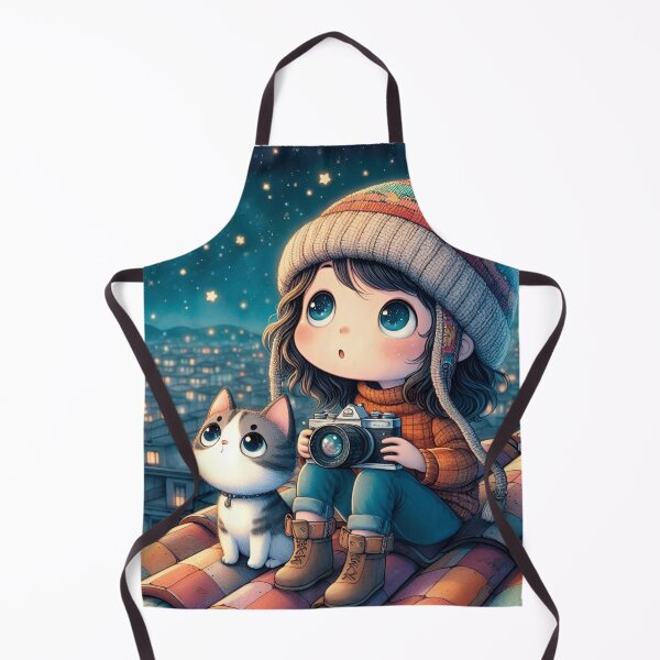Item preview, "Camera Clicks and Cat Purrs: Under the Night Sky" designed and sold by JAMESAMORN.
