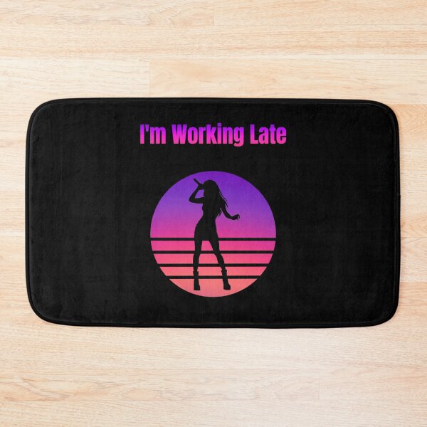 Item preview, I'm Working Late Female Singer Long Hair Silhouette  designed and sold by Artography Designs.