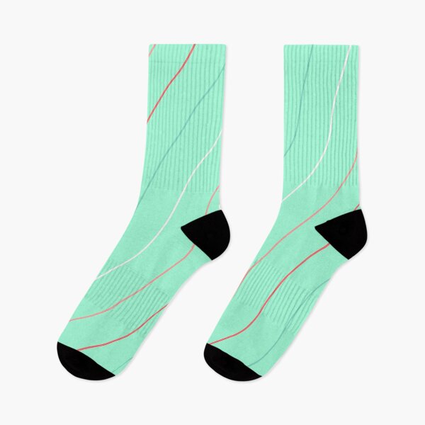 Item preview, Teal, White And Pink Waves On Cyan Pattern designed and sold by PatternsPalette.