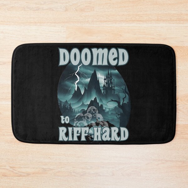 Item preview, DOOMED to RIFF HARD doom metal tuned low and loud art design designed and sold by Jt41.