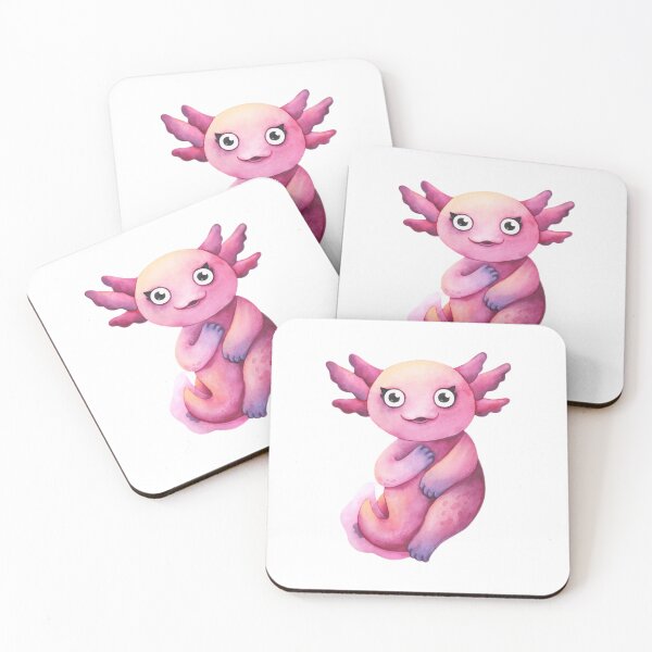 Item preview, Pink axolotl. Cute exotic animal. Mexican amphibian. designed and sold by zugharo2019.