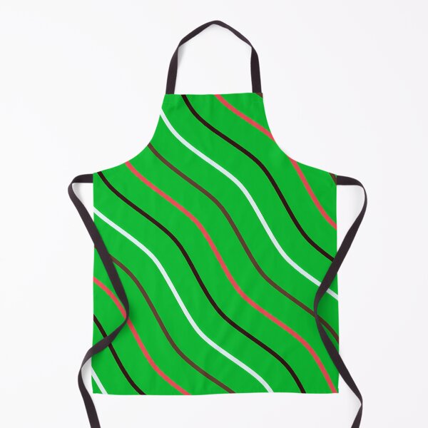 Item preview, White, Brown, Pink And Black Waves On Light Green Pattern designed and sold by PatternsPalette.