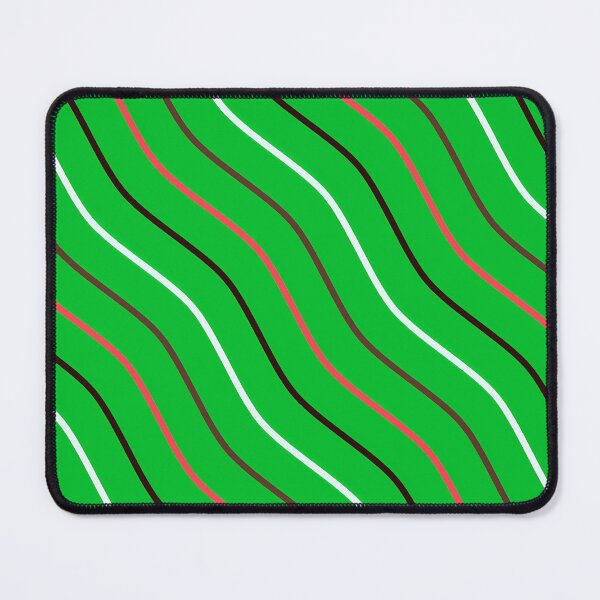 Item preview, White, Brown, Pink And Black Waves On Light Green Pattern designed and sold by PatternsPalette.