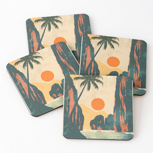 Item preview, Maya Bay Vintage Poster designed and sold by taniasofia.