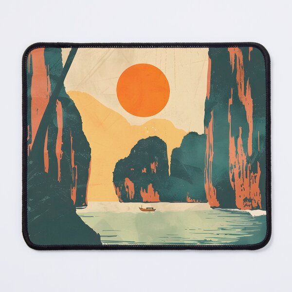 Item preview, Maya Bay Vintage Poster designed and sold by taniasofia.