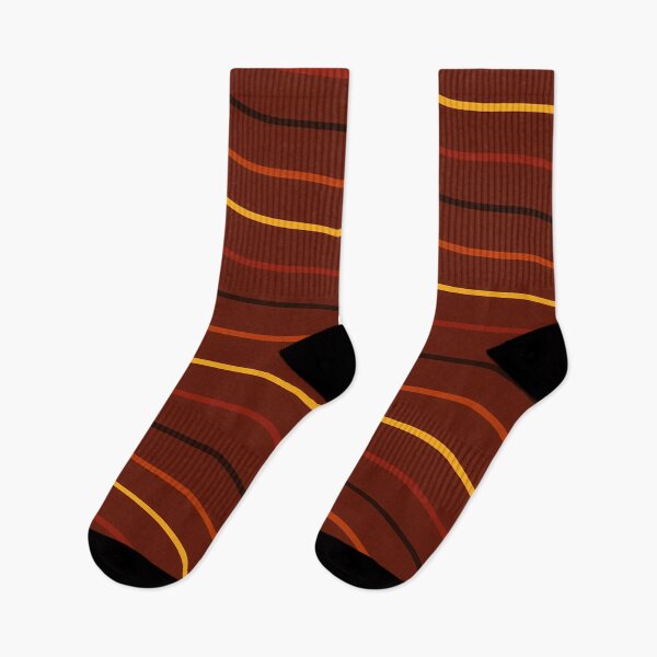 Item preview, Black, Orange, Yellow And Red Waves On Burgundy Pattern designed and sold by PatternsPalette.