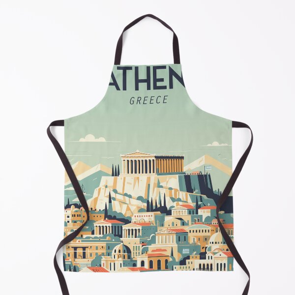 Item preview, Athens greece travel poster designed and sold by Arctic frame studio.