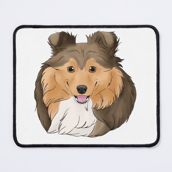 Item preview, Shetland Shepdog Sable portrait designed and sold by Cynthiaetal.