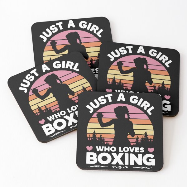 Artikelvorschau, Boxer Boxen Liebhaber Mädchen Retro Sonnenuntergang Vintage Athlet Design entworfen und verkauft von BOUCHERIT amine.
