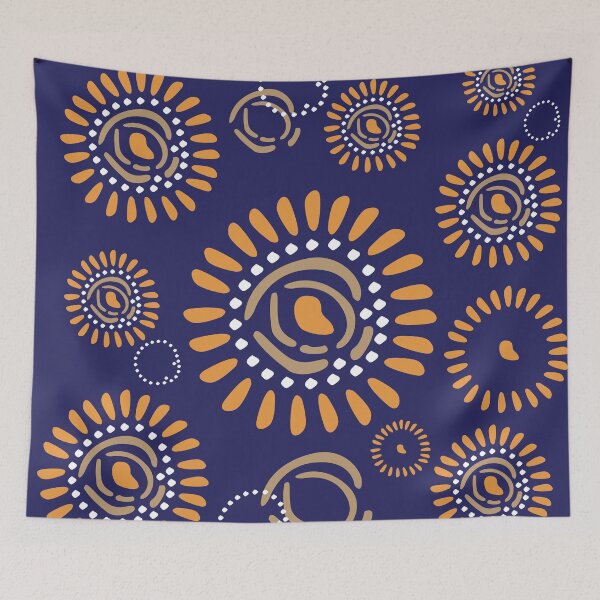 Item preview, Colorful flower patterns designed and sold by Wolagno.