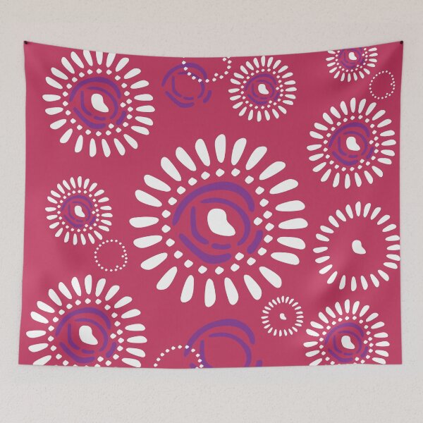 Item preview, Colorful flower patterns designed and sold by Wolagno.