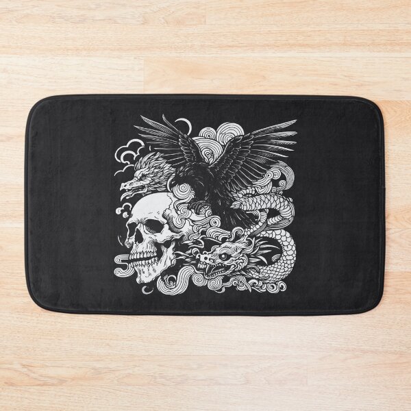 Item preview, Skull Dragon Raven  designed and sold by CreepyCornerArt.