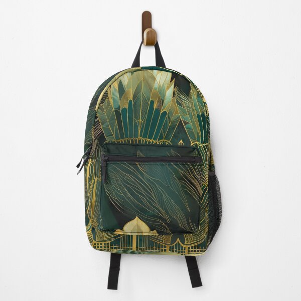 Item preview, Luxurious Aesthetic Teal Gold Vintage Art Deco Pattern designed and sold by Vic Torys ☆.