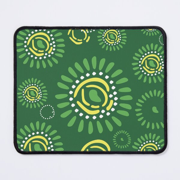 Item preview, Green flower patterns designed and sold by Wolagno.