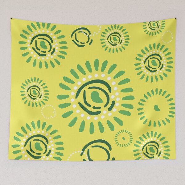 Item preview, Yellow flower patterns designed and sold by Wolagno.