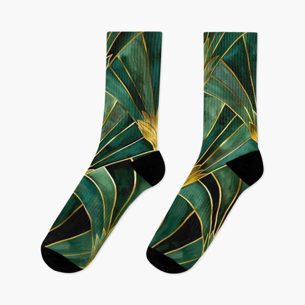 Item preview, Gatsby Pattern, Teal Green And Gold, Luxurious Aesthetic Vintage Pattern designed and sold by Vic Torys ☆.
