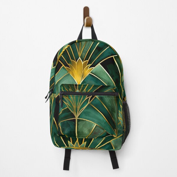 Item preview, Gatsby Pattern, Teal Green And Gold, Luxurious Aesthetic Vintage Pattern designed and sold by Vic Torys ☆.